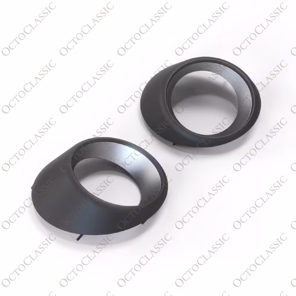 Fiat 500 Abarth Nebelscheinwerfer-Einfassung, 2er-Set, schwarz/chrom 735471121 / 735471121