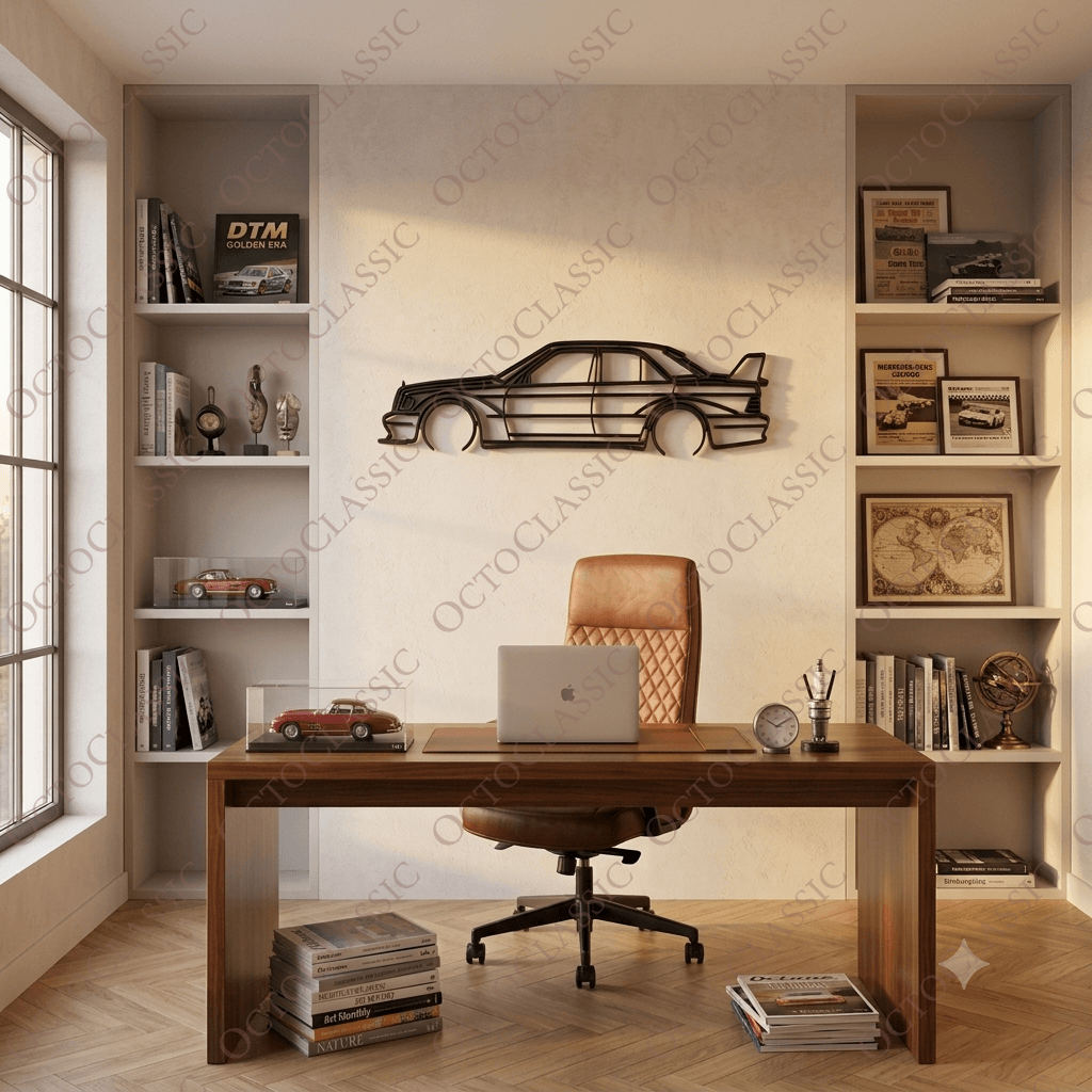 Classic Car Mercedes-Benz W201 Evolution 3D Wall Art Decoration Classic Car Mercedes-Benz W201 Evolution 3D Wall Art Decoration