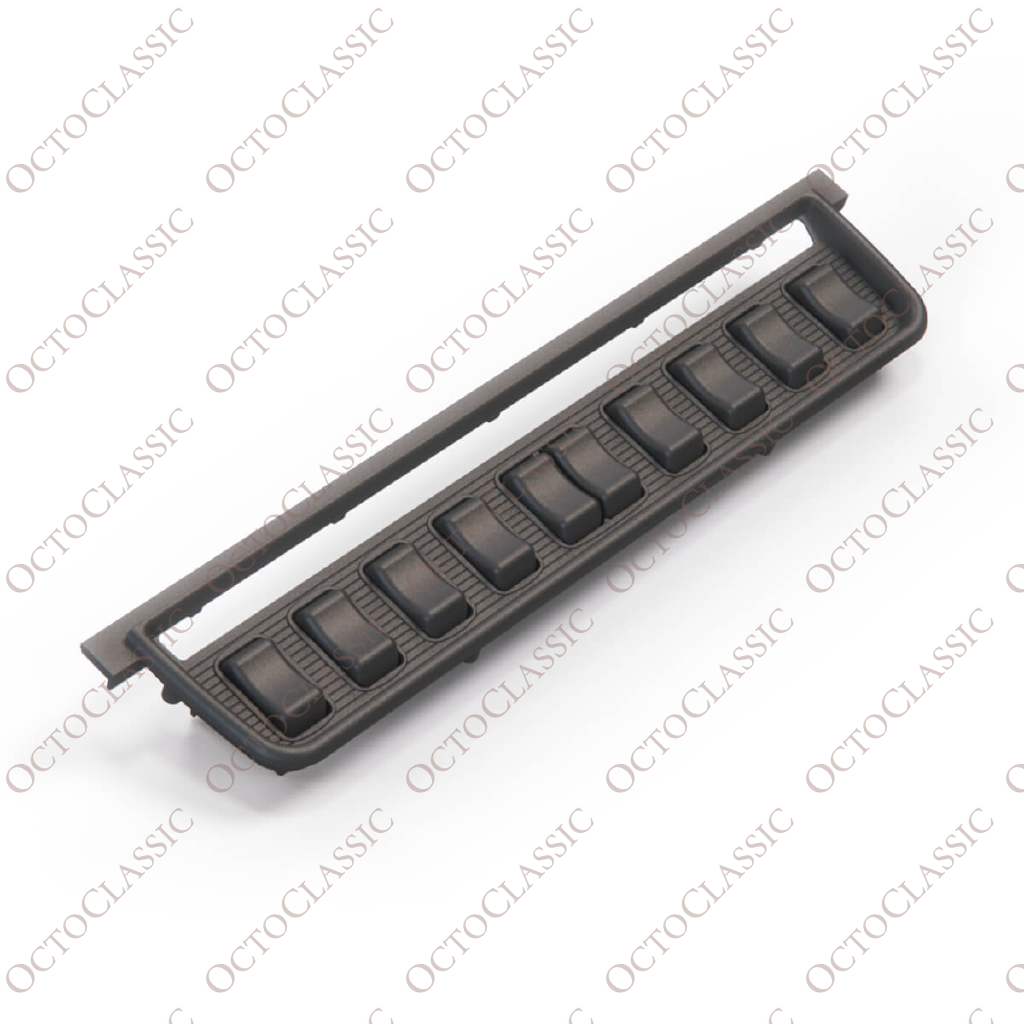 Jaguar XJ Series 1 / Jaguar E-Type Series 3 Center Console Switch Housing Panel C28616 Jaguar XJ Series 1 / Jaguar E-Type Series 3 Center Console Switch Housing Panel C28616