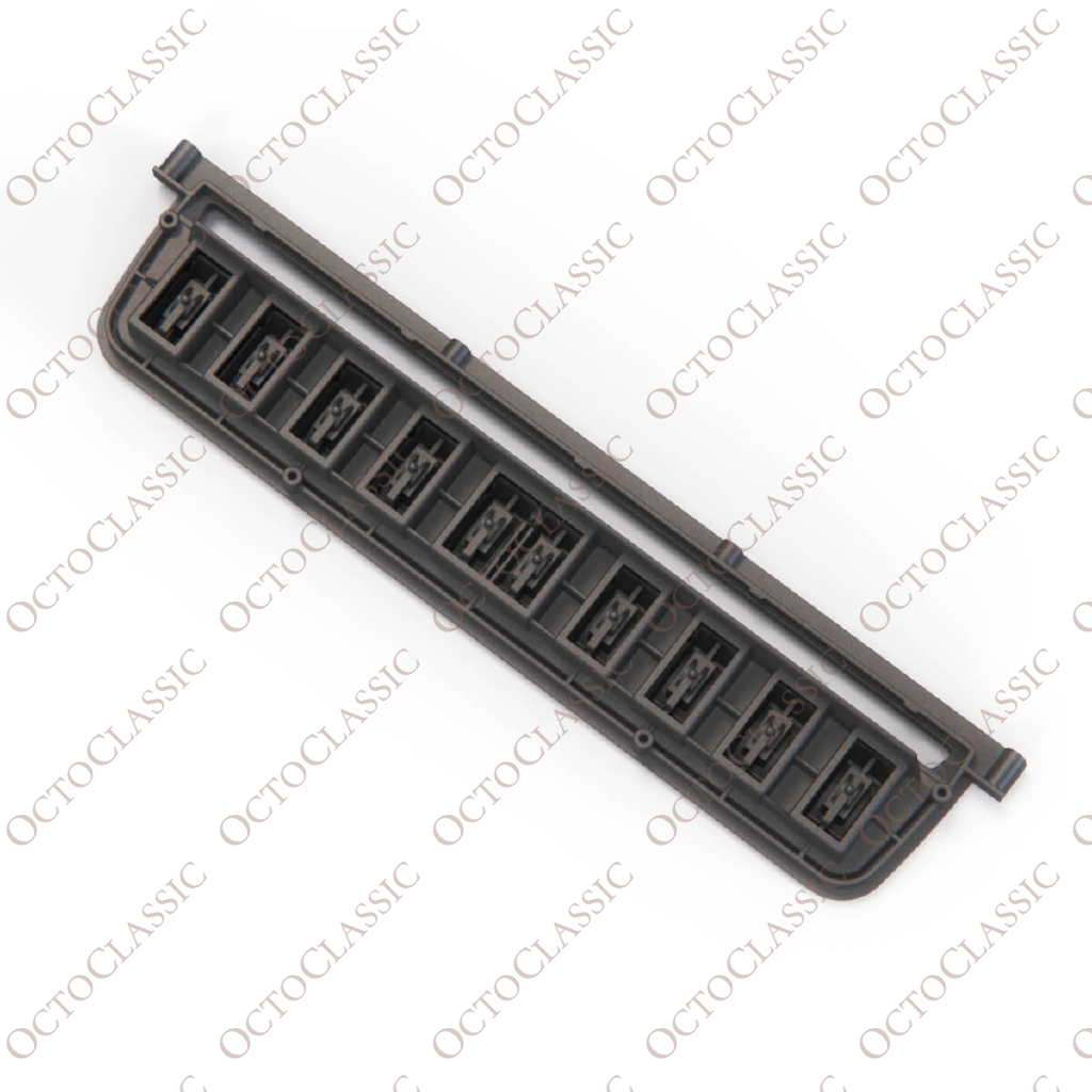 Jaguar XJ Series 1 / Jaguar E-Type Series 3 Center Console Switch Housing Panel C28616 Jaguar XJ Series 1 / Jaguar E-Type Series 3 Center Console Switch Housing Panel C28616