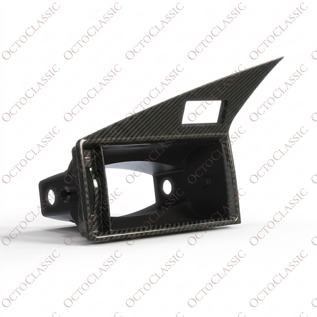 Carcasa de la rejilla de ventilación del lado del conductor de fibra de carbono para Mercedes W201, 2 versiones para volante a la izquierda (LHD) o a la derecha (RHD): A2018301154 / A2018300374 Carcasa de la rejilla de ventilación del lado del conductor de fibra de carbono para Mercedes W201, 2 versiones para volante a la izquierda (LHD) o a la derecha (RHD): A2018301154 / A2018300374