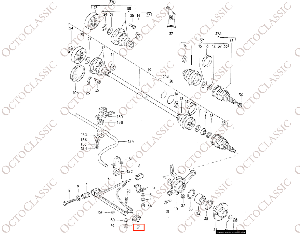 Volkswagen Golf I / Scirocco vordere Kugelgelenke, 2er-Satz (links und rechts) 171407365F Volkswagen Golf I / Scirocco vordere Kugelgelenke, 2er-Satz (links und rechts) 171407365F
