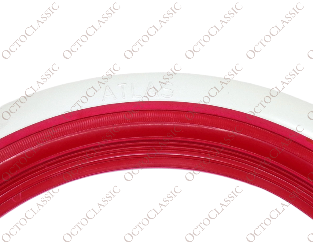 Volkswagen Käfer / Bus / Karmann Ghia 14″ weiße und rote Felgenringe, 4er-Set Volkswagen Käfer / Bus / Karmann Ghia 14″ weiße und rote Felgenringe, 4er-Set