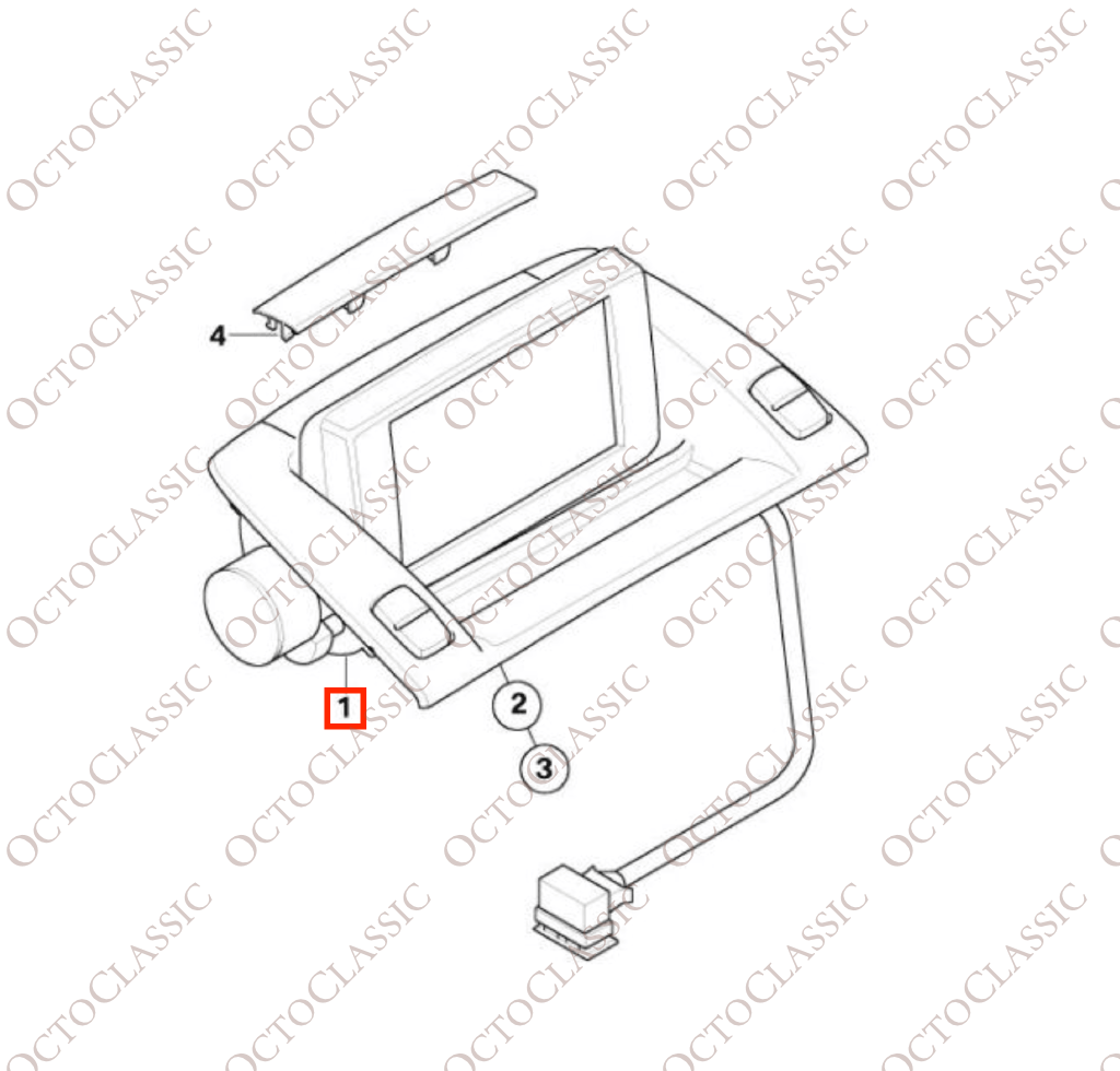BMW Z4 E85 / E86 Display informativo centrale – Staffa posteriore del telaio superiore – Nero 65509137034 / 65509169175 / 88 311 343 BMW Z4 E85 / E86 Display informativo centrale – Staffa posteriore del telaio superiore – Nero 65509137034 / 65509169175 / 88 311 343