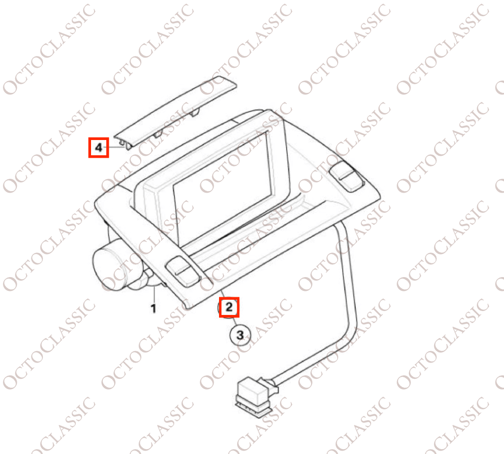 BMW Z4 E85 / E86 CID (Central Information Display) – Oberrahmen, schwarz 65509137034 + 65506929990 / 65506929988 BMW Z4 E85 / E86 CID (Central Information Display) – Oberrahmen, schwarz 65509137034 + 65506929990 / 65506929988