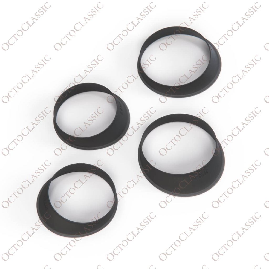 Set di 4 anelli per quadro strumenti BMW E9, nero Set di 4 anelli per quadro strumenti BMW E9, nero