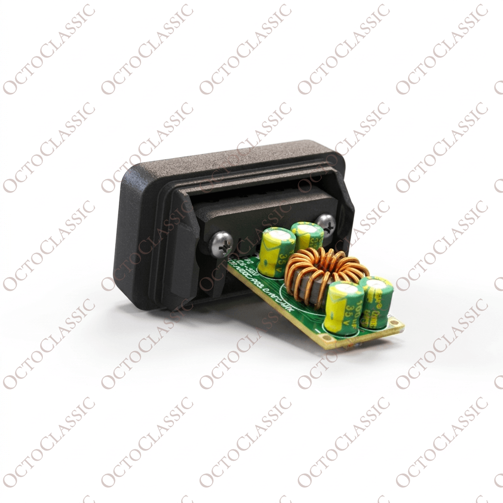 Volkswagen Corrado / Passat B3 / T4 / Polo 86C / Golf / Rabbit Mk1: pulsante per caricatore USB da montare sulla console centrale, nero, codice 357957087 Volkswagen Corrado / Passat B3 / T4 / Polo 86C / Golf / Rabbit Mk1: pulsante per caricatore USB da montare sulla console centrale, nero, codice 357957087