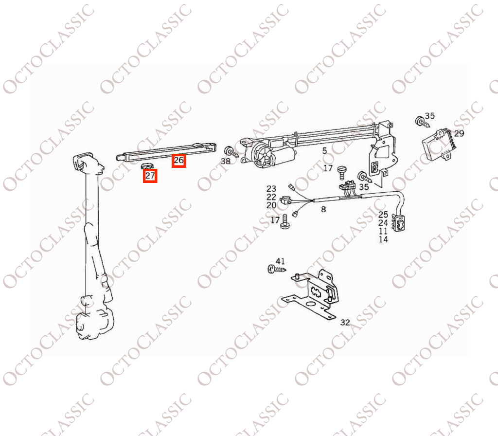 Tige de guidage de ceinture de sécurité Mercedes C124 / A124, noire, références A1248600057 + A1248680176 Tige de guidage de ceinture de sécurité Mercedes C124 / A124, noire, références A1248600057 + A1248680176
