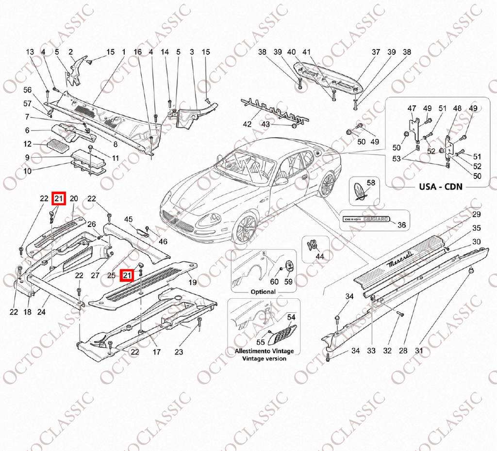 Maserati 3200GT / 4200GT / GranSport – Verschlüsse für die Motorraumabdeckung, Komplettsatz, schwarz 68503400 Maserati 3200GT / 4200GT / GranSport – Verschlüsse für die Motorraumabdeckung, Komplettsatz, schwarz 68503400