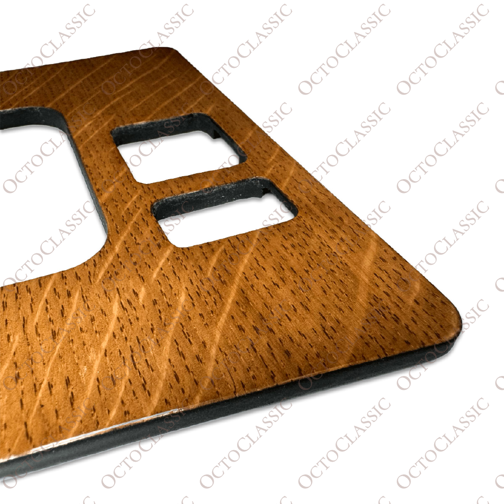 Mercedes W201 Cubierta del panel de control Todas las versiones Madera de zebrano A2016830200 Mercedes W201 Cubierta del panel de control Todas las versiones Madera de zebrano A2016830200