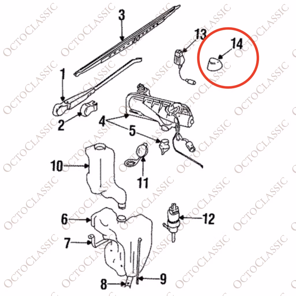 Jaguar XJ6 XJ40 XJ12 Rondella Ugello Jet Cover Set Di 2 DBC3784 1989-1994