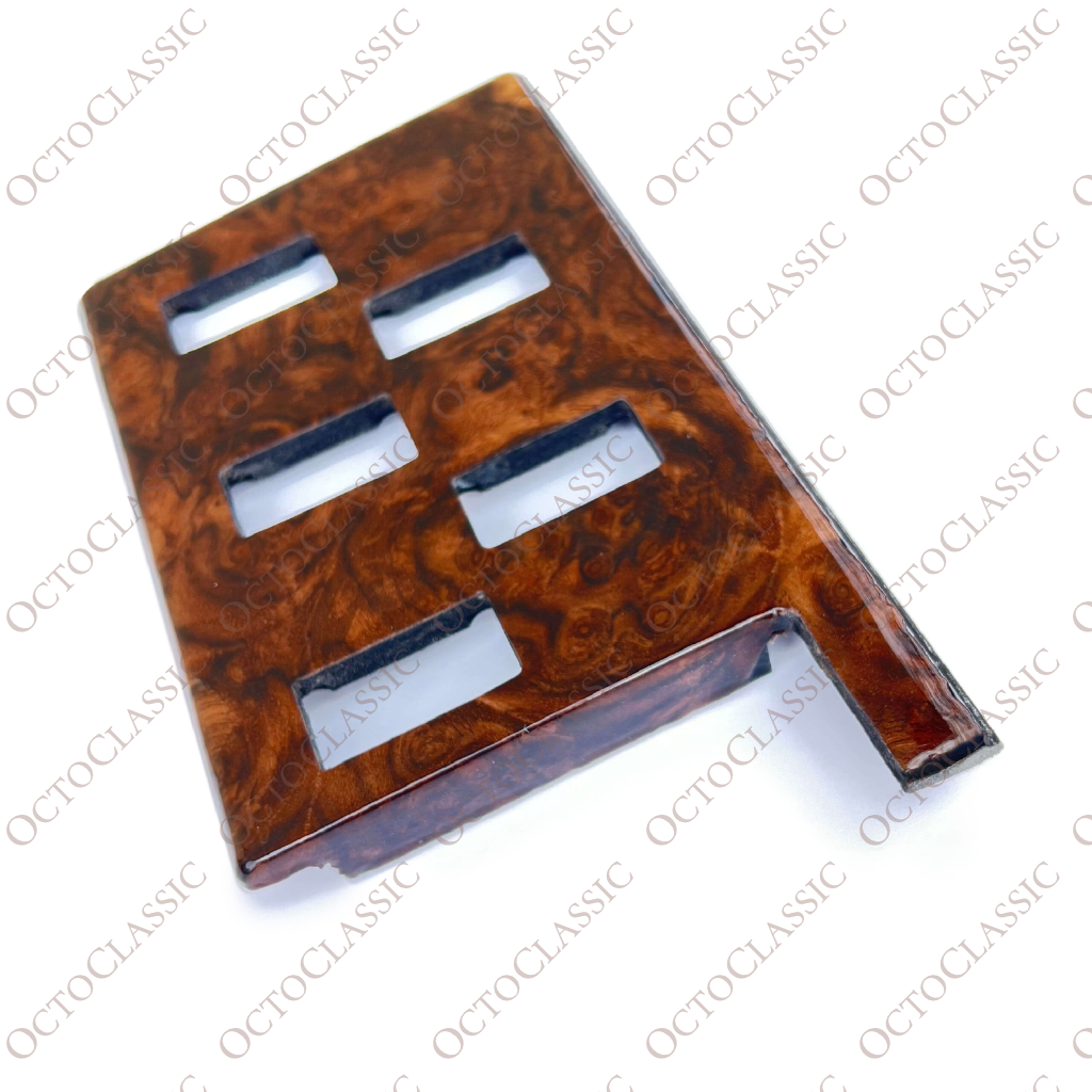 Range Rover Classic Center Console Switch Plate Surround Button Wood Trim LHD Or RHD Walnut / Zebrano Range Rover Classic Center Console Switch Plate Surround Button Wood Trim LHD Or RHD Walnut / Zebrano