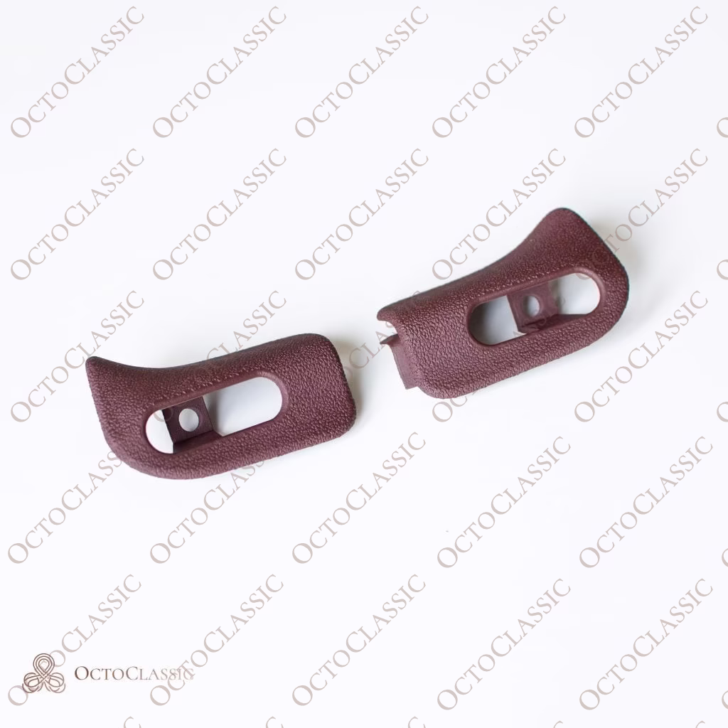 a124, Mercedes-Benz, R129, W124 - R129 A124 Sun visor trim covers set (W124 cabriolet, convertible, drop top) A1298110661, 1298110561 - OCTOCLASSIC 