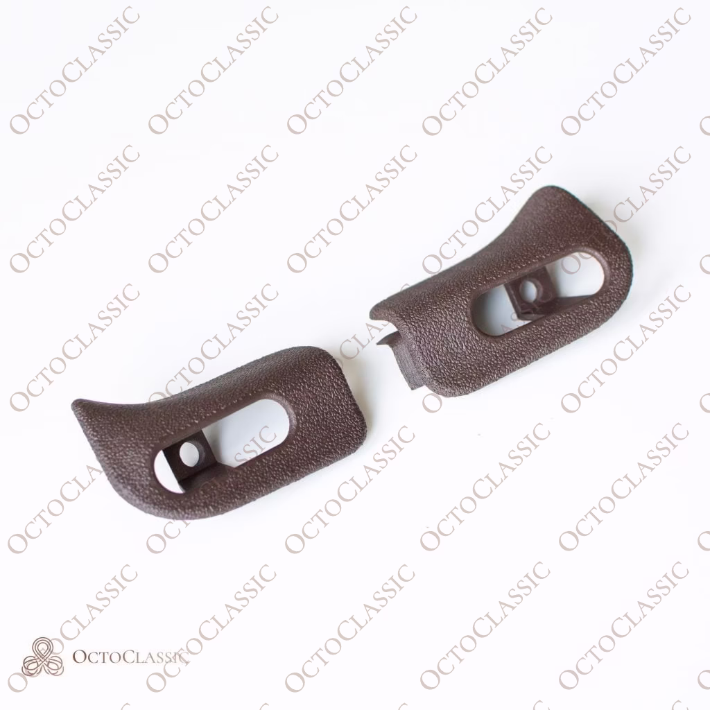 a124, Mercedes-Benz, R129, W124 - R129 A124 Sun visor trim covers set (W124 cabriolet, convertible, drop top) A1298110661, 1298110561 - OCTOCLASSIC 