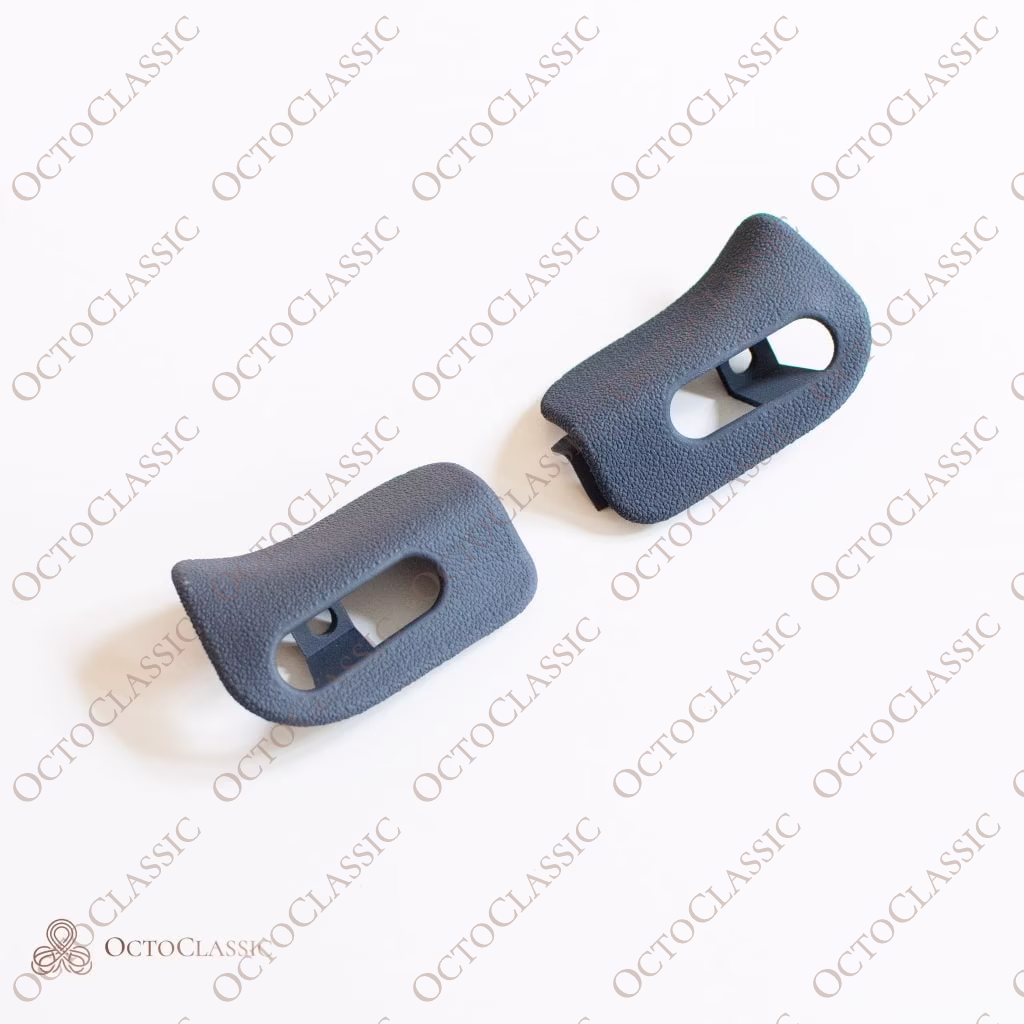 a124, Mercedes-Benz, R129, W124 - R129 A124 Sun visor trim covers set (W124 cabriolet, convertible, drop top) A1298110661, 1298110561 - OCTOCLASSIC 