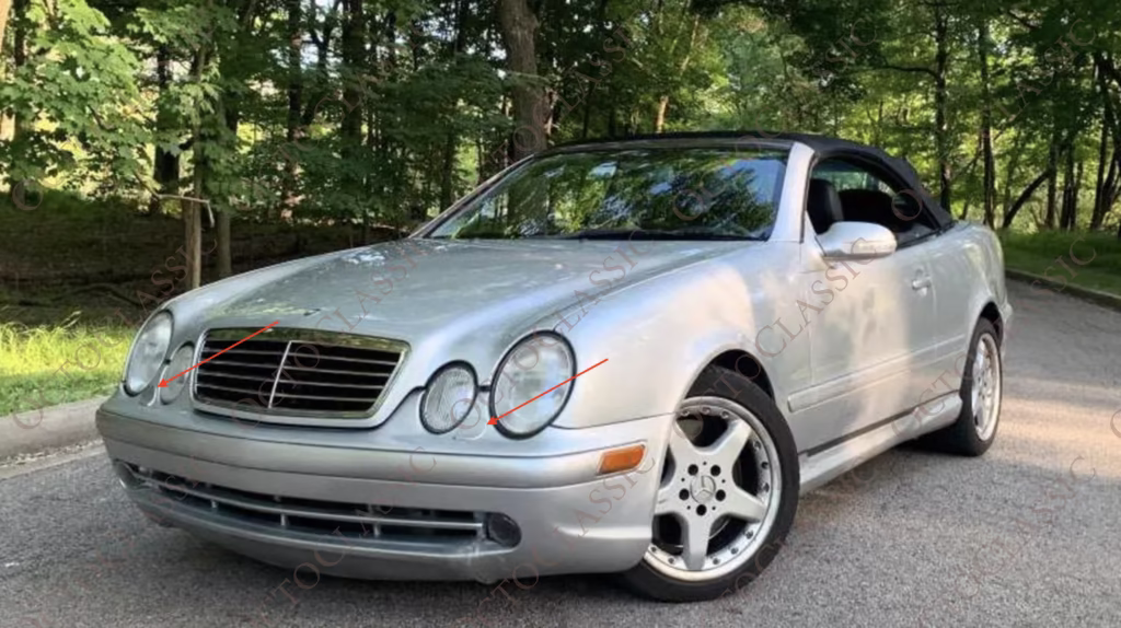 W208 CLK Scheinwerferwaschanlage grundiert Kappenabdeckung links oder rechts A2088800105 / A2088800205