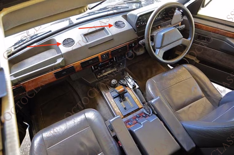 Range Rover Classic Prese d’aria antiappannamento Set di 2 Nero 390699