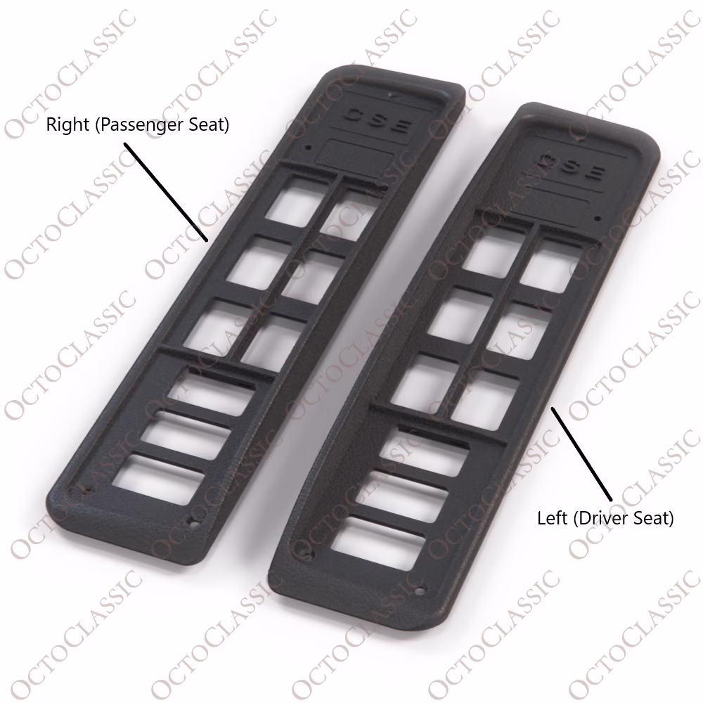 Recaro CSE Cubierta de control del panel del asiento Versión plana izquierda (asiento del conductor) o derecha (asiento del pasajero)