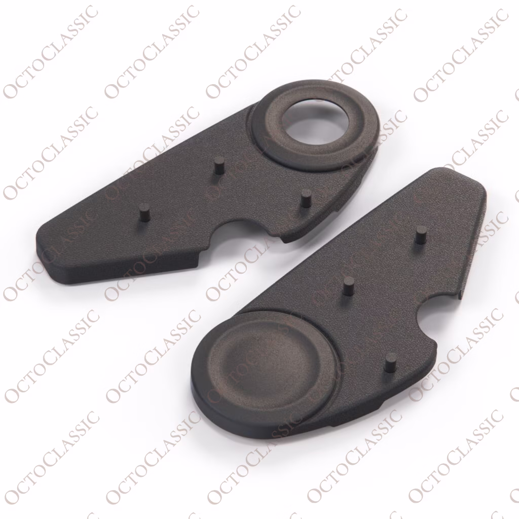 Set di rivestimenti in plastica per sedile Ford Escort RS Turbo / Sierra Cosworth / Recaro per sedile sinistro o destro nero