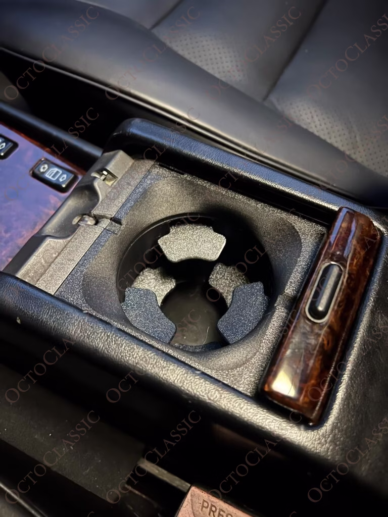 Mercedes W124 C124 A124 S124 Custom Cup Holder Insert Cupholder for Center Console Storage Box