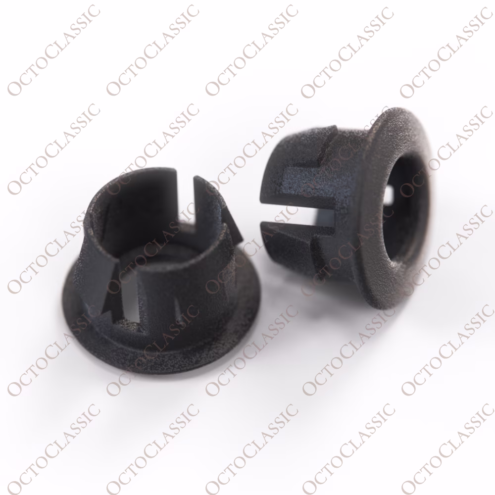 BMW E36 Z3 Trzpień zamka drzwi Przycisk Przelotka Osłona tulei Zestaw 2 sztuk, czarny 51418144139