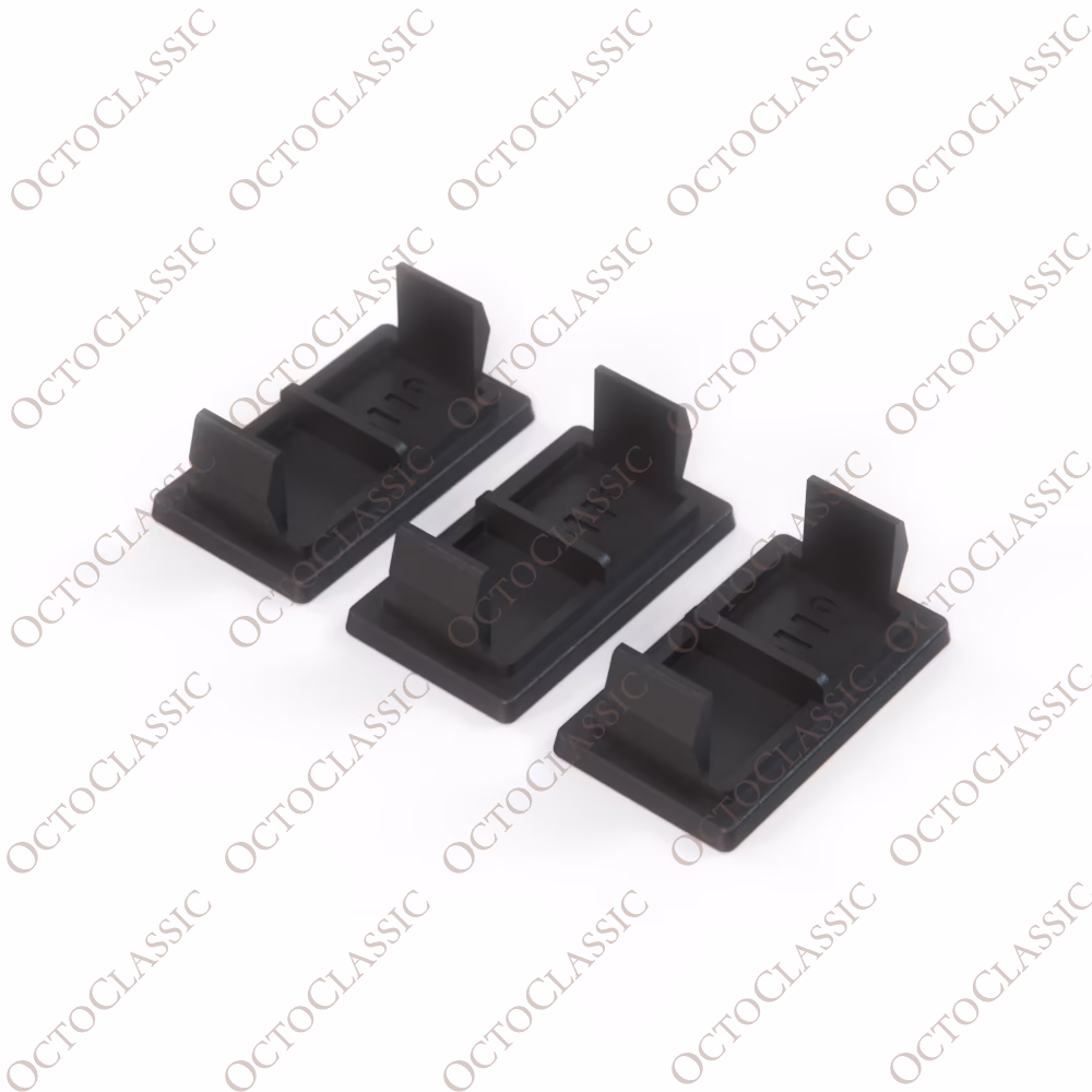 Toyota AE86 – Juego de 3 cubiertas en blanco para orificios de interruptor, color negro Toyota AE86 – Juego de 3 cubiertas en blanco para orificios de interruptor, color negro