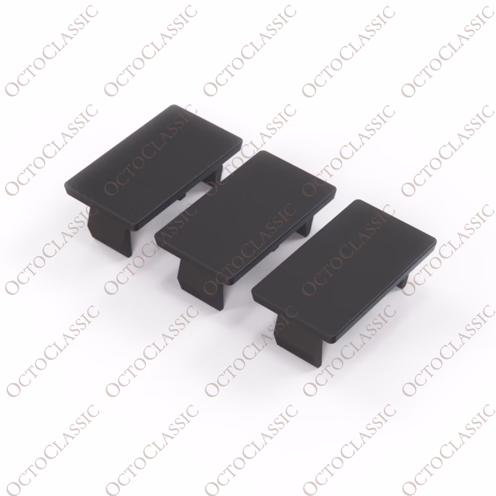 Toyota AE86 – Juego de 3 cubiertas en blanco para orificios de interruptor, color negro Toyota AE86 – Juego de 3 cubiertas en blanco para orificios de interruptor, color negro