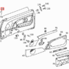 Mercedes R129 Türspiegeldreieck links oder rechts alle Farben A1297250711 / A1297250811