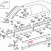W140 Jacking Point Cover Set Of 4 Primed HWA1406980130