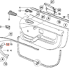 BMW E30 Z3 Türgriffverkleidung Schraubenabdeckung 1900853