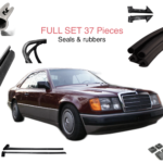C124 Complete set 37 pieces seals and rubbers  (mercedes W124 Coupe)