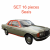 C123 Full set 16 seals (mercedes W123 Coupe new)
