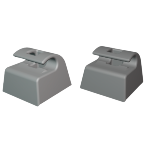 Jaguar XJS, XJ6, XJ8, XJ12, XJR Sun visor Support Clips Set Of 2 ( Sunvisor 1986 to 2001 HMD1084AAAEE )