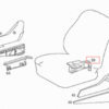 W124 Seat adjust the trim cover set left and right  (Mercedes-benz W124  1249192020/1249191920)
