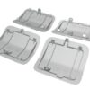 W208 Jack point covers trim, Set 4 pieces: Front and Rear (Mercedes CLK 2086986730, 2086986830)