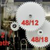 Odometer Speedometer Gears Repair Kit Mercedes W126 / US MPH 48×12, 48×18