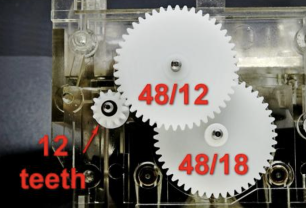 Odometer Speedometer Gears Repair Kit Mercedes W126 / US MPH 48×12, 48×18