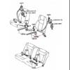 Toyota Supra MK3 Asiento Pista Conductor Tapa Perno 73138-14030