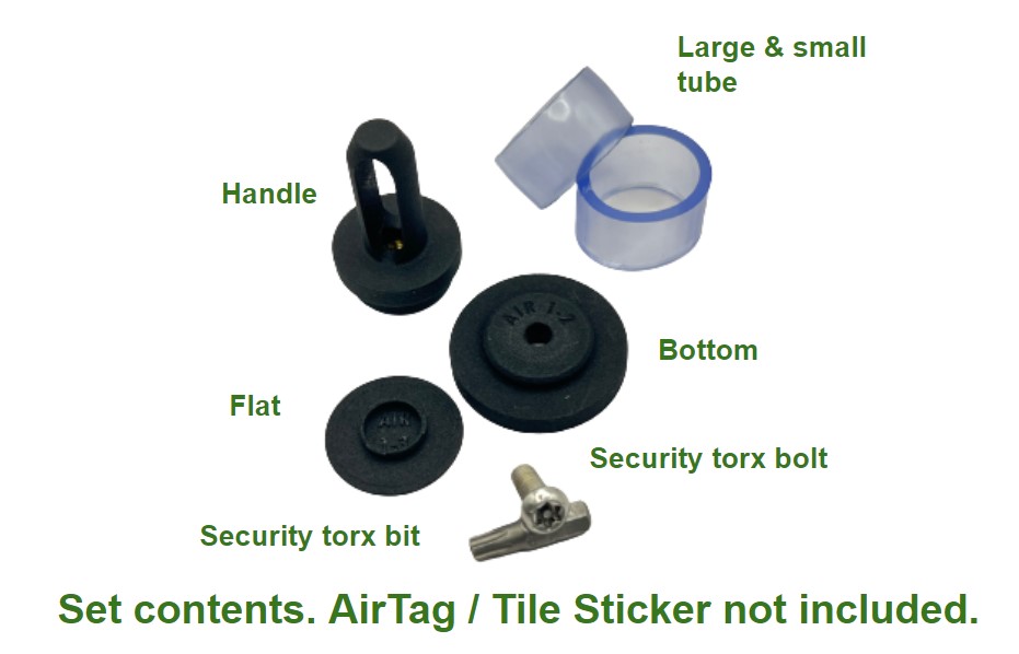 Kit supporto per tracker MTB Air Tag e adesivo per piastrelle compatibile  con forcella antifurto per mountain bike -  Italia