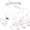 Alfa Romeo 147 GTA minigonne laterali coperture punto di sollevamento set di 4 primerizzate 156040908 156040909 156040913 156040914