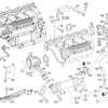 Mercedes W163 ML Conector de tubo de manguera EGR 2,7 CDI OM612 motor A6122030008