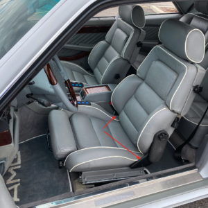 Recaro Classic Seat C81 KBA 90076 Seitensitzbezug aus Kunststoff, 2er-Set, links oder rechts, schwarz