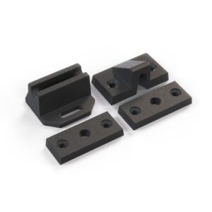 W113 Bonnet Torsion Spring Plastic Support Set (4-Piece) Black A1138800078