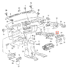 VW Golf MK3 52 mm - Soporte para cápsula de indicador central de ventilación de aire Negro LHD o RHD 1H6819755 / 1H6819756A