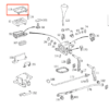 W124 Mittelkonsole automatischer Gangwahlschalter Rahmenabdeckung Verkleidung Schwarz A1242670088