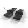 Renault Megane IV Trunk Roller Blind Guide Shelf Load Hook Black 770147444153