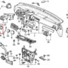 Honda Civic Hatch Pannello interruttori del cruscotto Tasca aperta Nero 77132-SH3-010ZH