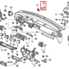 Honda Civic Deckel Instrumententafel Mitte Schwarz 77117-SH3-000ZH
