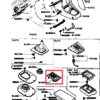 Mazda RX7 S2 Center Console Switch Panel Ashtray Black FA01-64-451