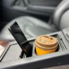 Mercedes R129 SL Maßgeschneiderter Getränkehalter und Handyhalter – Ersatz für die Aufbewahrungsbox in der Mittelkonsole